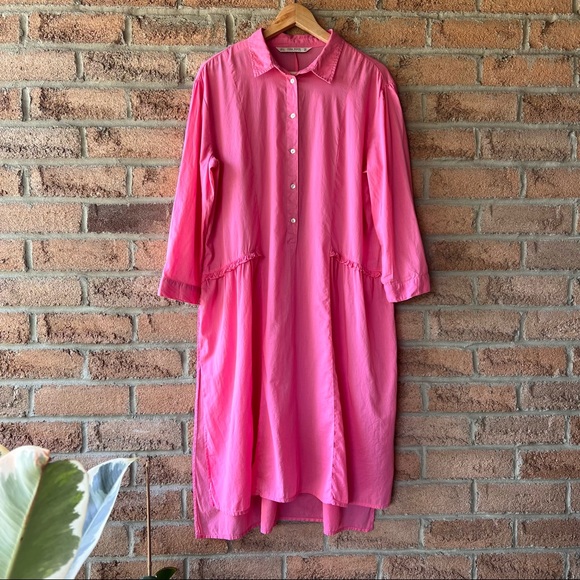 Zara Other - ZARA | Pink sheer lightweight summer bathing suit cover up tent dress